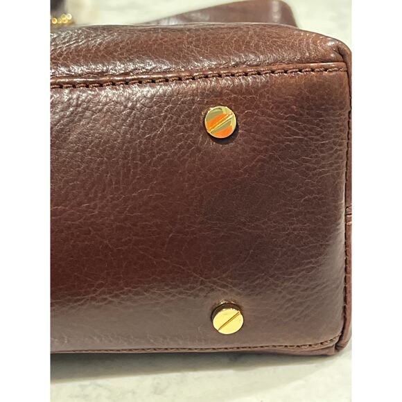 NWT Tory Burch Women's T Monogram-Embossed Nord Anniversary E/W Tote OS Brown - Picture 9 of 9